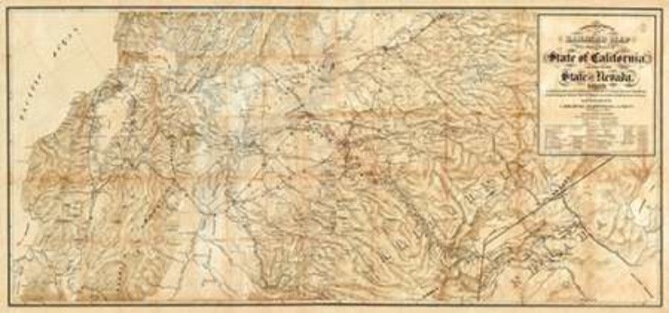Picture of THE CENTRAL PART OF THE STATE OF CALIFORNIA, 1865