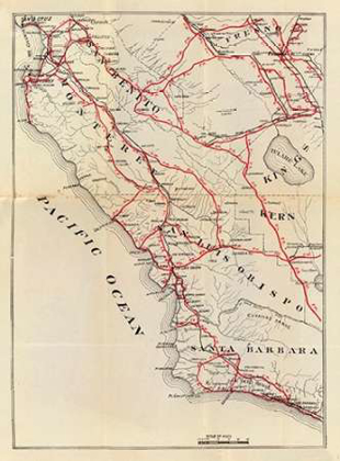 Picture of CALIFORNIA - SAN BENITO, FRESNO, MONTEREY, SAN LUIS OBISPO, KINGS, KERN, AND SANTA BARBARA COUNTIES,