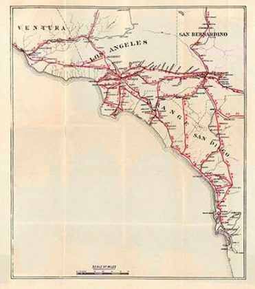 Picture of CALIFORNIA - VENTURA, LOS ANGELES, SAN BERNARDINO, ORANGE, AND SAN DIEGO COUNTIES, 1896