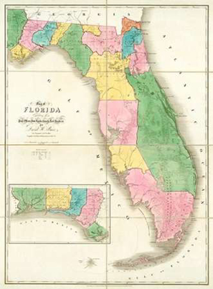Picture of MAP OF FLORIDA, 1839