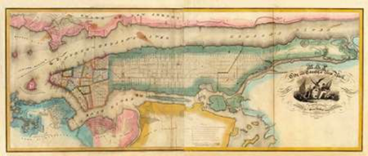 Picture of NEW YORK CITY AND COUNTY, 1832