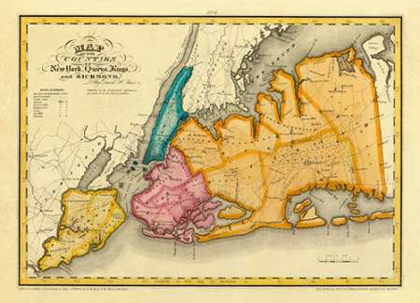 Picture of NEW YORK, QUEENS, KINGS, RICHMOND COUNTIES, 1829