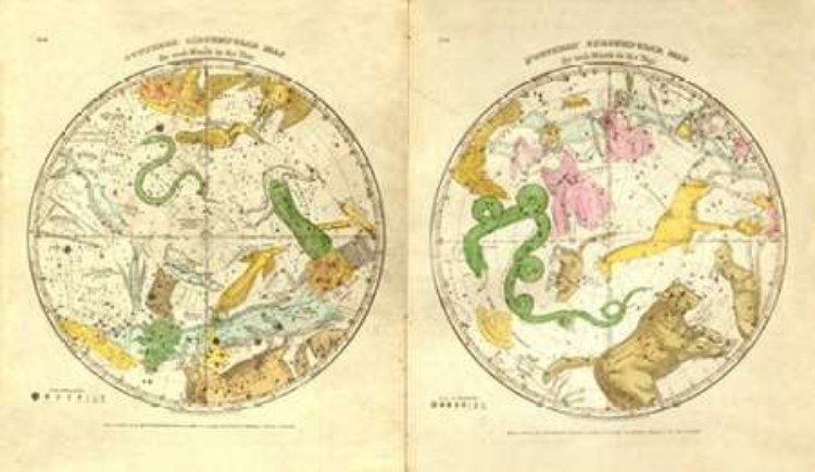 Picture of CIRCUMPOLAR MAP FOR EACH MONTH OF THE YEAR, 1835