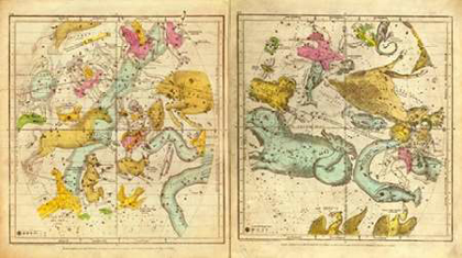 Picture of THE CONSTELLATIONS IN OCTOBER - MARCH, 1835