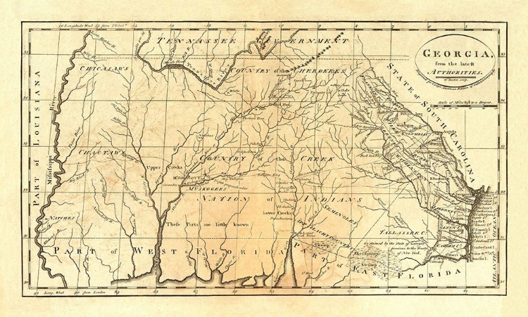 Picture of STATE OF GEORGIA, 1795