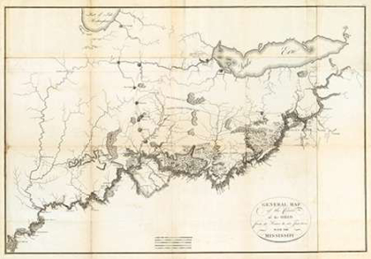 Picture of GENERAL MAP OF THE COURSE OF THE OHIO, 1796