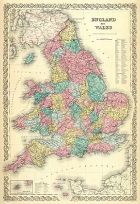 Picture of ENGLAND AND WALES, 1856