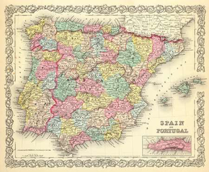 Picture of SPAIN AND PORTUGAL, 1856