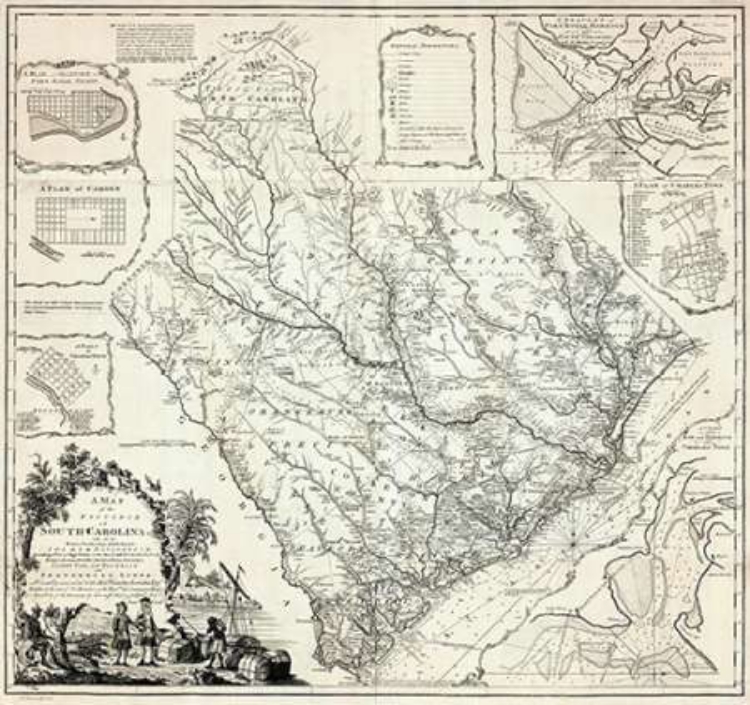 Picture of A MAP OF THE PROVINCE OF SOUTH CAROLINA, 1773