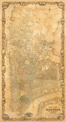 Picture of CITY OF NEW YORK EXTENDING NORTHWARD TO 50TH ST., 1852