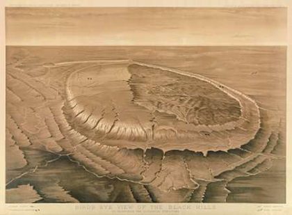 Picture of BIRDS EYE VIEW OF THE BLACK HILLS, 1879