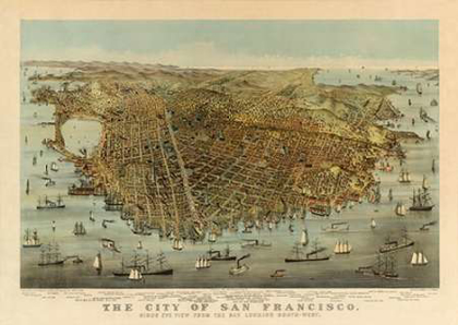 Picture of SAN FRANCISCO BIRDS EYE VIEW, 1878