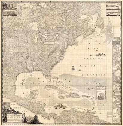 Picture of COMVINTAGEITE: BRITISH EMPIRE IN AMERICA, 1733