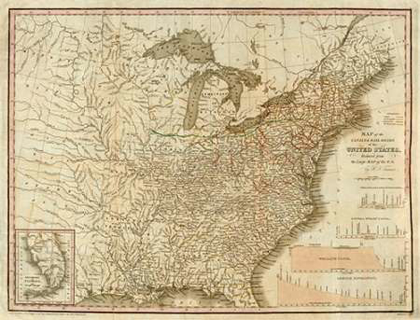 Picture of A CONNECTED VIEW OF THE WHOLE INTERNAL NAVIGATION OF THE UNITED STATES, 1830