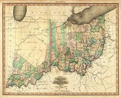 Picture of OHIO AND INDIANA, 1823