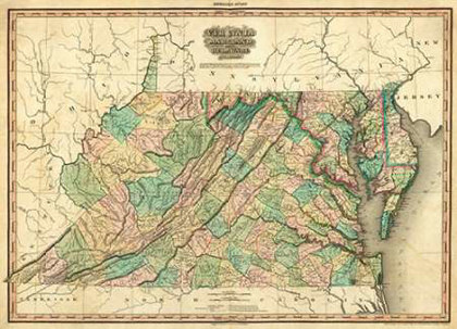 Picture of VIRGINIA, MARYLAND AND DELAWARE, 1823