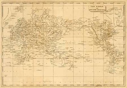 Picture of WORLD MERCATORS PROJECTION, 1812