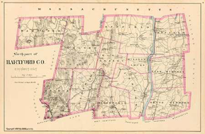 Picture of CONNECTICUT: HARTFORD COUNTY NORTH, 1893