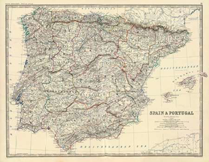 Picture of SPAIN, PORTUGAL, 1861