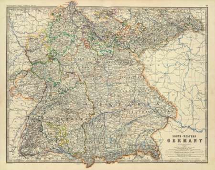 Picture of SOUTHWESTERN GERMANY, 1861