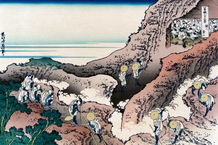 Picture of CLIMBING MT. FUJI, 1830