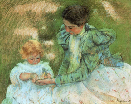Picture of MOTHER PLAYING WITH HER CHILD 1897
