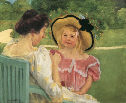 Picture of SIMONE AND HER MOTHER IN THE GARDEN 1904