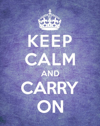 Picture of KEEP CALM AND CARRY ON - VINTAGE PURPLE