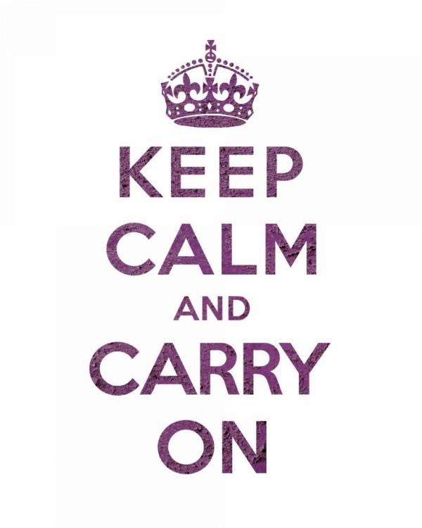 Picture of KEEP CALM AND CARRY ON - TEXTURE VI