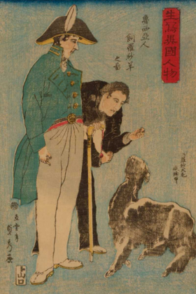 Picture of RUSSIANS AND SHEEP (ROSHIYAJIN SHIRASHA YO? NO ZU), 1860