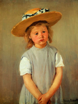 Picture of CHILD WITH STRAW HAT