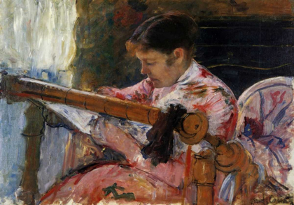 Picture of LYDIA SEATED AT AN EMBROIDERY FRAME 1881