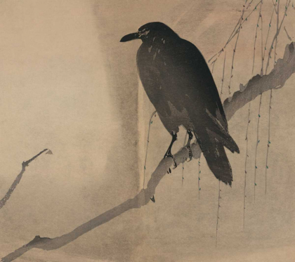 Picture of CROW ON A WILLOW BRANCH, 1875