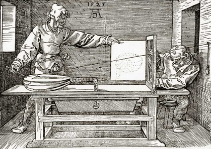 Picture of A MAN DRAWING A LUTE