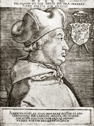 Picture of ALBRECHT VON BRANDENBURG ARCHBISHOP OF MAINZ