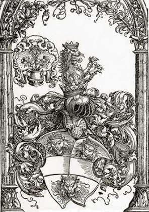 Picture of COAT OF ARMS WITH THREE LIONS HEADS