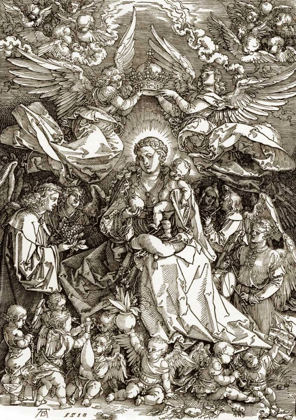 Picture of THE VIRGIN CROWNED BY TWO ANGELS