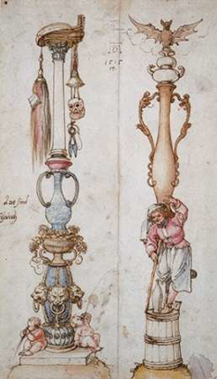 Picture of TWO EMBLEMATICAL DESIGNS FOR COLUMNS