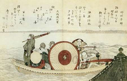 Picture of A FERRY ON SUMIDA RIVER 1802