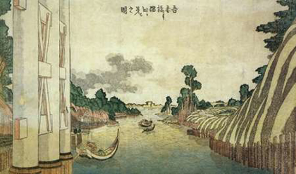 Picture of A VIEW OF SUMIDA RIVER SEEN FROM AZUMA BRIDGE 1800