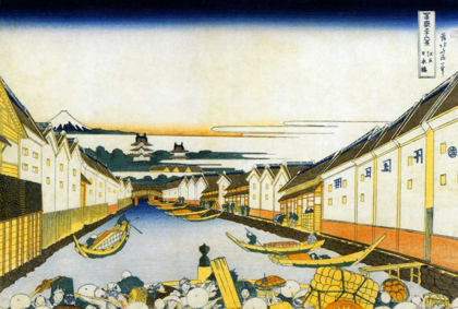 Picture of MOUNT FUJI AND EDO CASTLE SEEN FROM NIHONBASHI 1834
