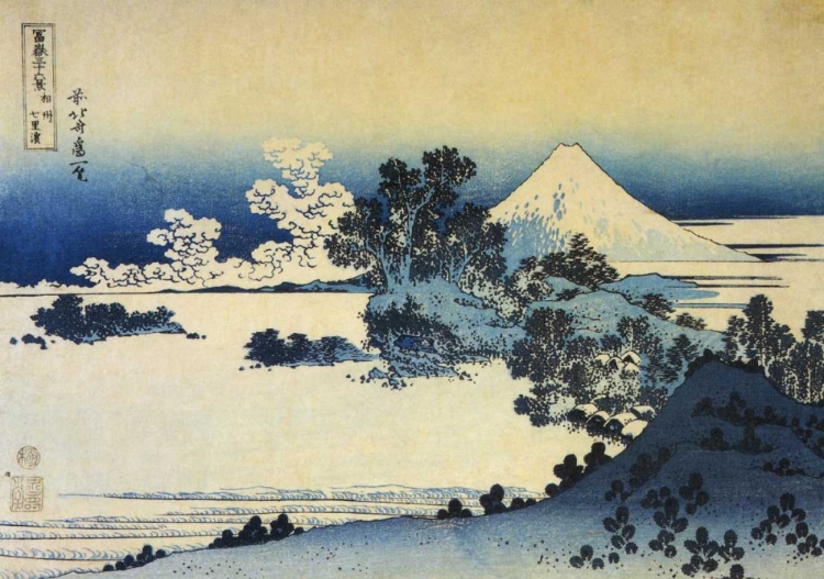 Picture of MOUNT FUJI SEEN FROM SHICHIRIGAHAMA BEACH 1831