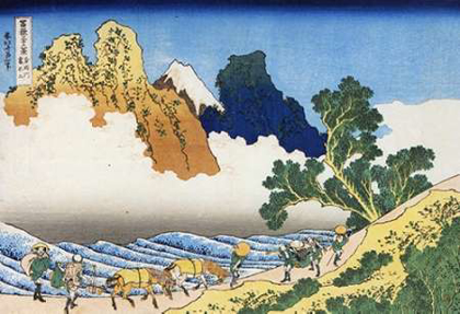 Picture of MOUNT FUJI SEEN FROM THE BANKS OF MINOBU RIVER 1835