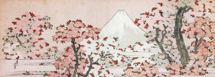 Picture of MOUNT FUJI WITH CHERRY TREES IN BLOOM 1800