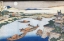 Picture of THE MOON ABOVE YODO RIVER AND OSAKA CASTLE