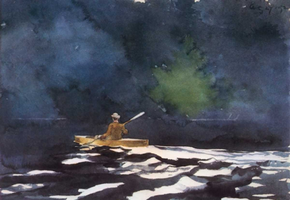 Picture of PADDLING AT DUSK