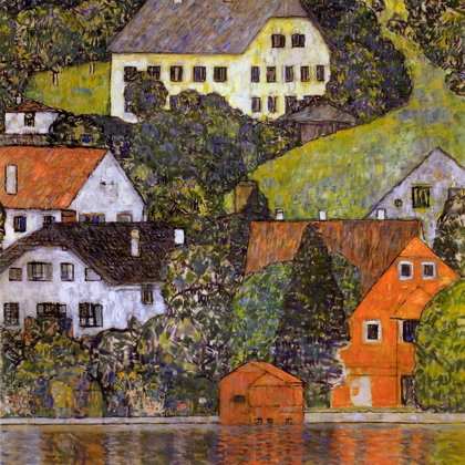 Picture of HOUSES IN UNTERACH ON LAKE ATTER 1916