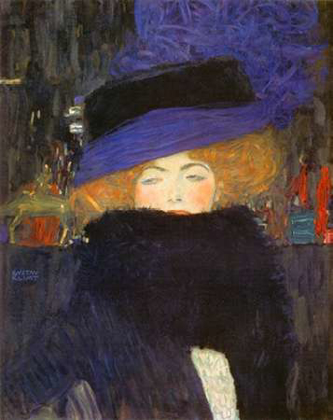 Picture of LADY WITH HAT AND FEATHERBOA 1909