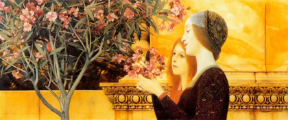 Picture of TWO GIRLS WITH OLEANDER C. 1892