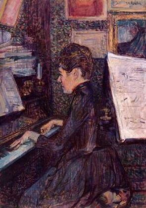 Picture of MLLE DIHAU PLAYING THE PIANO